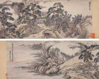 王翚 1714年作 松壑观泉图 手卷